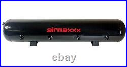 Airmaxxx Chrome 480 Air Compressors 1/2npt 2600 Bags Black 7 Switch Box & Tank