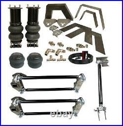 Airmaxxx Front Rear Weld On Kit Notch Parallel 4 Link & Bags For 07-19 Silverado
