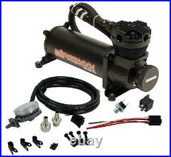 Black AirMaxxx 480 Air Compressor with Air Filter Relocate Kit 150 psi Kit
