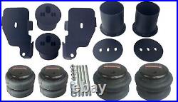 Black Manual Air Ride Suspension Kit 3/8 DLOE Valves Bags Brackets 65-70 Impala