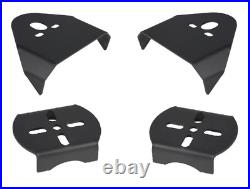 Black Manual Air Ride Suspension Kit 3/8 DLOE Valves Bags Brackets For S10 2wd