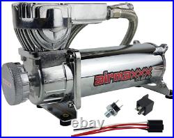 Chrome 580 Air Compressor For Bag Suspension 200 psi Off Pressure Switch Filter Chrome 580 Air Compressor For Bag Suspension 200 psi Off Pressure Switch Filter