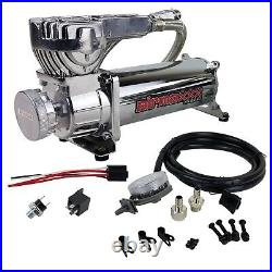 Chrome 580 Air Compressor For Bag Suspension 200 psi Off Pressure Switch Filter Chrome 580 Air Compressor For Bag Suspension 200 psi Off Pressure Switch Filter
