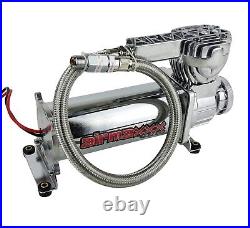 Chrome 580 Air Compressor For Bag Suspension 200 psi Off Pressure Switch Filter Chrome 580 Air Compressor For Bag Suspension 200 psi Off Pressure Switch Filter