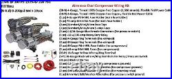 Chrome Manual Air Ride Suspension Kit 3/8 DLOE Valve Bag Bracket 73-96 GM B-Body