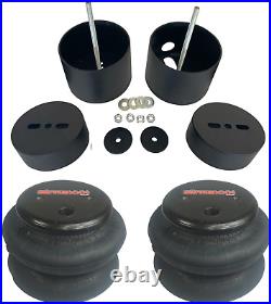 Complete 3/8 Manual DLOE65 Blk Air Ride Suspension Kit Bags 99-06 Silverado 1500