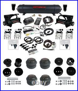 Complete Air Ride Suspension Kit 27695 3/8 3H Air Lift Blk 580 Fits 1958-60 Cadi