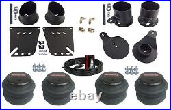 Complete Air Ride Suspension Kit 27695 Air Lift 3/8 3H Chrm 580 For 58-64 Impala