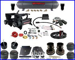 Complete Air Ride Suspension Kit 3/8 Manifold Bag 580 Blk For 1964-72 A-Body GM