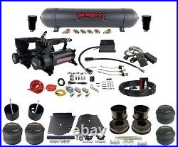 Complete Air Ride Suspension Kit 3/8 Manifold Bag 580 Blk For 1964-72 A-Body GM