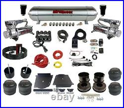 Complete Air Ride Suspension Kit 3/8 Manifold Bag 580 Chr For 1964-72 GM A-Body