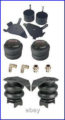 Complete Air Ride Suspension Kit 3/8 Manifold Bags 480 Black For 82-04 S10 2wd