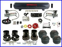 Complete Air Ride Suspension Kit For 91-96 Caprice 1/4 Manifold Valve 2600 Bags