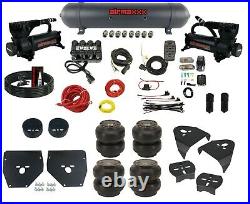Complete Air Ride Suspension Kit withSlam SS7 Bags Aluminum Tank For 1973-87 C10