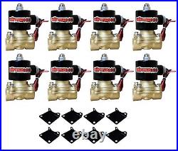 Complete FASTBAG 1/2 Chrome Air Ride Suspension Kit Bags For 99-06 Silverado 2wd