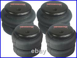 Complete FASTBAG 3/8 Air Ride Suspension Kit Bags Black Fits Chevy Impala 65-70