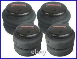 Complete FASTBAG 3/8 Air Ride Suspension Kit Bags Black Fits Chevy Impala 65-70