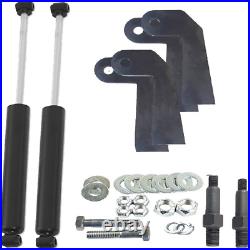 Front Air Ride Kit Bolt On Bags Drop Spindle Shock Relocator For 99-06 Silverado