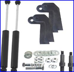 Front Air Ride Kit Bolt On Bags Drop Spindle Shock Relocator For 99-06 Silverado