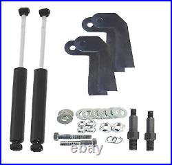 Front Air Ride Kit Bolt On Bags Drop Spindle Shock Relocator For 99-06 Silverado