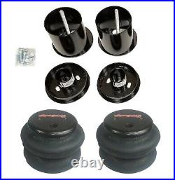 Front Air Ride Suspension Kit with2600 Bags & Mounting Cups For 65-70 Cadillac