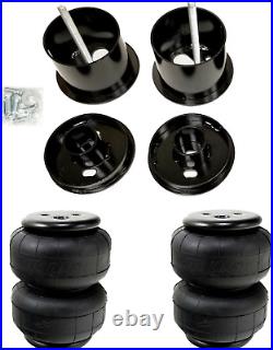 Front Air Suspension Kit Air Lift D2500 Bags Mounting Cups Fits 1961-1962 Cadi