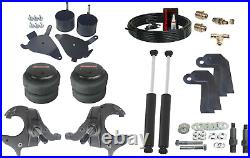 Front Weld On Air Ride Suspension Kit Spindles Shock Relocate Fits 1982-2005 S10