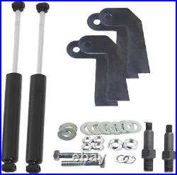 Front Weld On Air Ride Suspension Kit Spindles Shock Relocate Fits 1982-2005 S10