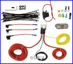 In Cab Air Tow Assist Control Height Electric Switch Dump Kit & Wht Gauge Panel