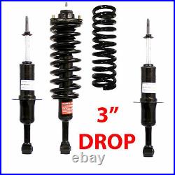 J 2004-13 Ford F150 2WD 4WD 3 Front Drop STRUTS USES FACTORY COILS 71141