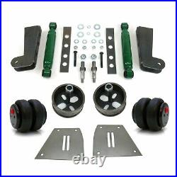 Mustang II IFS Front End Conversion Air Ride Bracket Bag Kit with Shock Relocation