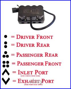 Switch Suspension 4 Corner Manifold Valve AVS 7 Switch Controller & 3/8 Fittings Switch Suspension 4 Corner Manifold Valve AVS 7 Switch Controller & 3/8 Fittings