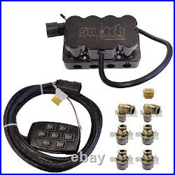 Switch Suspension 4 Corner Manifold Valve WithSwitchbox With Fittings For 3/8 Hose