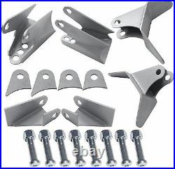 Triangulated 4 Link Brackets Only Weld On Steel Air Ride Suspension 4Link