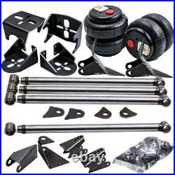 Uni. 4 Link Steel Bars Kit with 2 pcs 2500 Bag Air Ride Suspension Weld On Mount