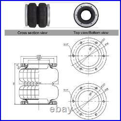 Universal Air Suspension Kit Bag Pneumatic Shock Absorber 2S70-13F with Flange