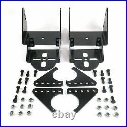 Universal Triangulated 4 Link + Rear 2600lbs Bolt On Air Ride Bag Suspension Kit