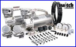 Viair 480C Dual Pewter Compressor Pack with 165-200 PSI Switch Air Ride Suspension