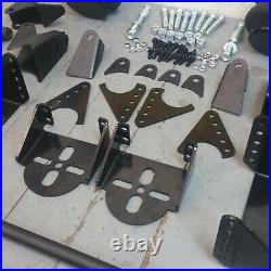 Weld On Triangulated 4 Link Kit Brackets 2500 Bags Air Ride Suspension 2.75 axle